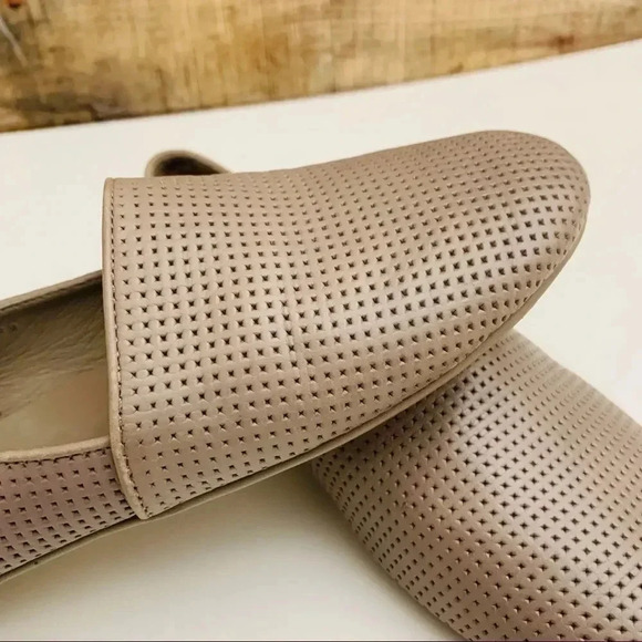 Vince Perforated Leather Loafers - Picture 6 of 8